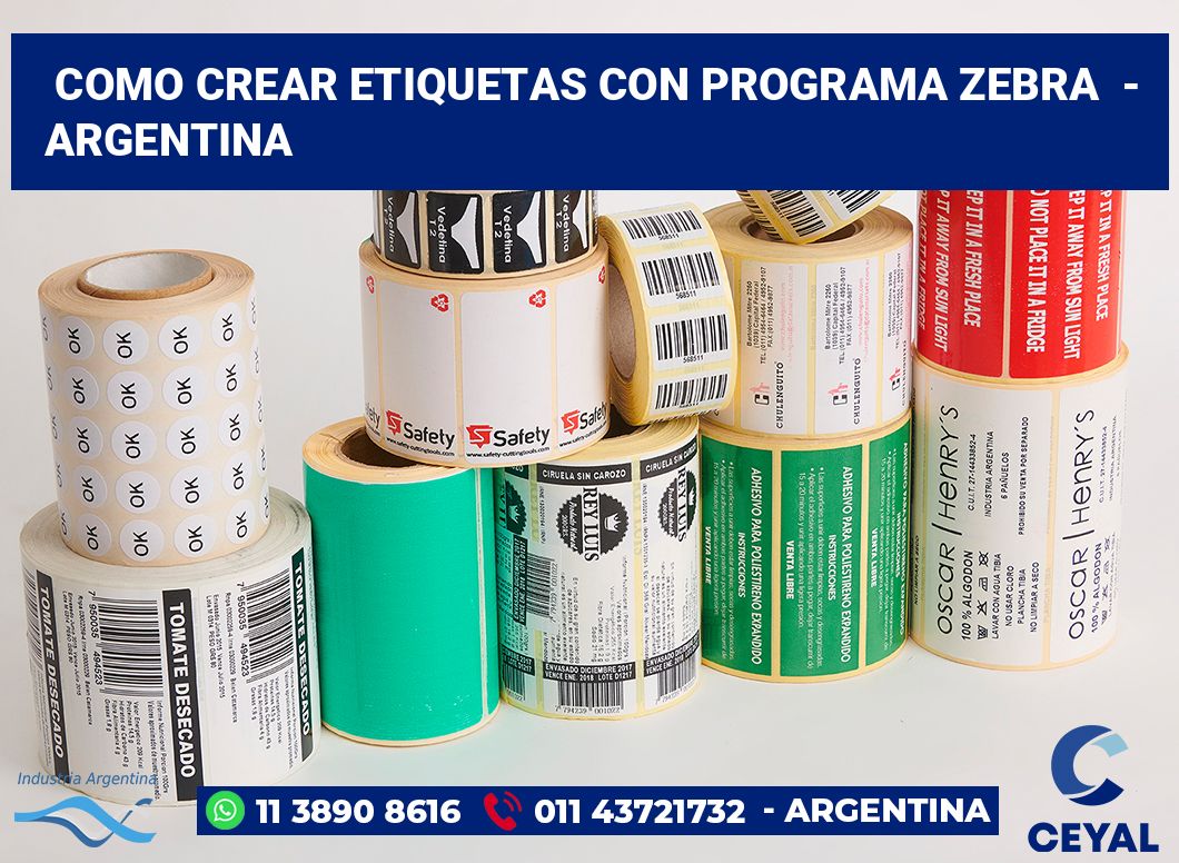 Como Crear Etiquetas Con Programa Zebra Argentina Imprimir Zebra