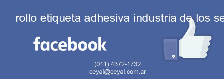 rollo etiqueta adhesiva industria de los servicios