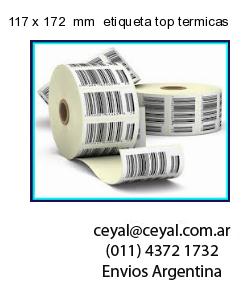 117 x 172  mm  etiqueta top termicas