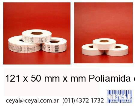 121 x 50 mm x mm Poliamida en rollo