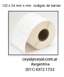 122 x 34 mm x mm  codigos de barras