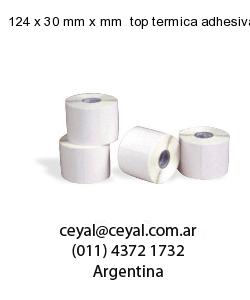 124 x 30 mm x mm  top termica adhesiva