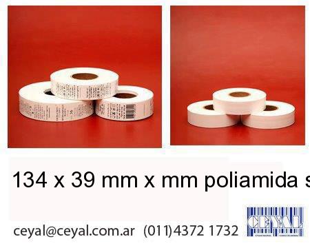 134 x 39 mm x mm poliamida satinada
