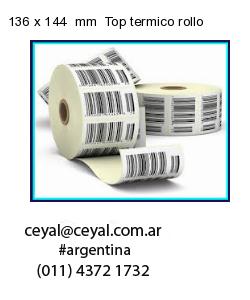 136 x 144  mm  Top termico rollo