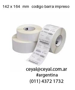 142 x 164  mm  codigo barra impreso