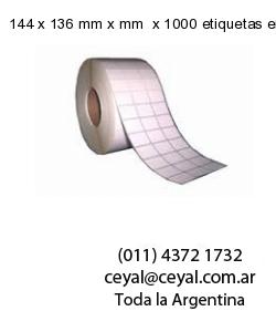 144 x 136 mm x mm  x 1000 etiquetas en rollo