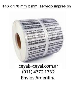146 x 170 mm x mm  servicio impresion etiquetas
