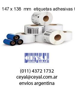 147 x 138  mm  etiquetas adhesivas textiles
