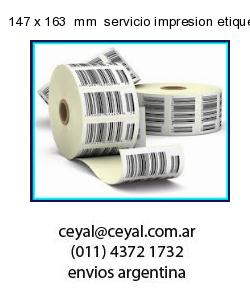 147 x 163  mm  servicio impresion etiquetas opp