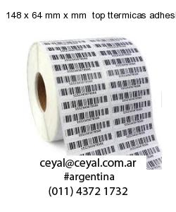 148 x 64 mm x mm  top ttermicas adhesivas