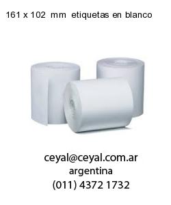 161 x 102  mm  etiquetas en blanco