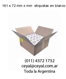 161 x 72 mm x mm  etiquetas en blanco rectangulares
