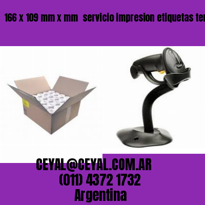 166 x 109 mm x mm  servicio impresion etiquetas termicas
