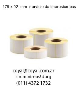 178 x 92  mm  servicio de impresion base de datos