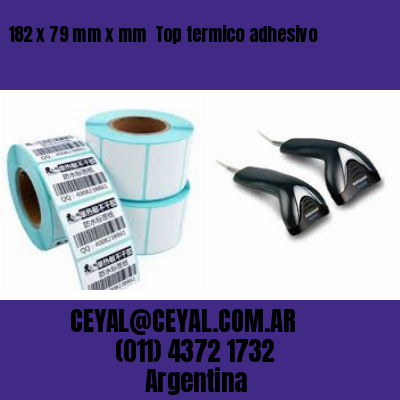 182 x 79 mm x mm  Top termico adhesivo