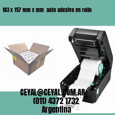 183 x 157 mm x mm  auto adesiva en rollo