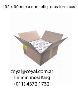 192 x 90 mm x mm  etiquetas termicas balanzas