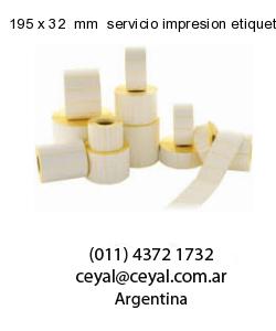 195 x 32  mm  servicio impresion etiquetas