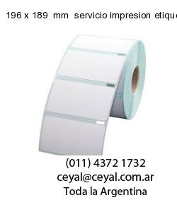 196 x 189  mm  servicio impresion etiquetas opp