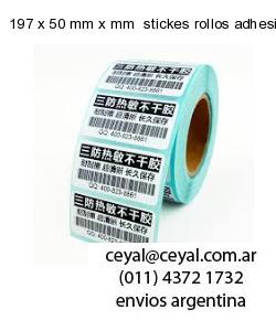 197 x 50 mm x mm  stickes rollos adhesivos