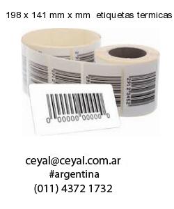 198 x 141 mm x mm  etiquetas termicas rollos