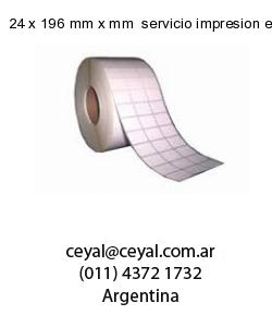 24 x 196 mm x mm  servicio impresion etiquetas codigos