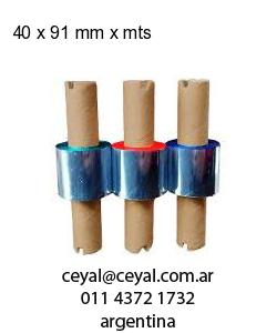 40 x 91 mm x mts
