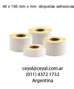 48 x 166 mm x mm  etiquetas adhesivas redondas