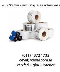 48 x 60 mm x mm  etiquetas adhesivas redondas