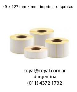 49 x 127 mm x mm  imprimir etiquetas