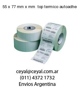 55 x 77 mm x mm  top termico autoadhesivo