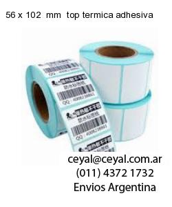 56 x 102  mm  top termica adhesiva