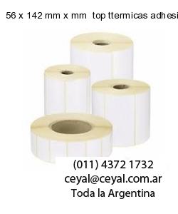 56 x 142 mm x mm  top ttermicas adhesivas