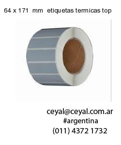 64 x 171  mm  etiquetas termicas top