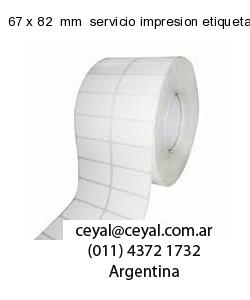 67 x 82  mm  servicio impresion etiquetas opp