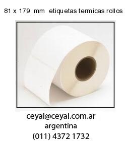 81 x 179  mm  etiquetas termicas rollos