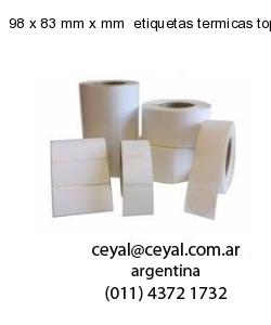 98 x 83 mm x mm  etiquetas termicas top