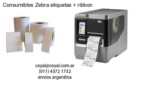 Consumibles Zebra etiquetas   ribbon