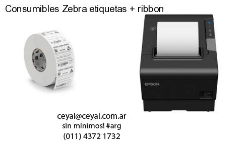 Consumibles Zebra etiquetas ribbon