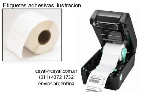 Etiquetas adhesivas ilustracion