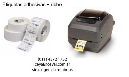 Etiquetas adhesivas   ribbo