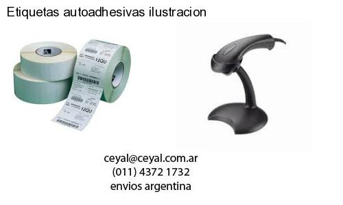 Etiquetas autoadhesivas ilustracion