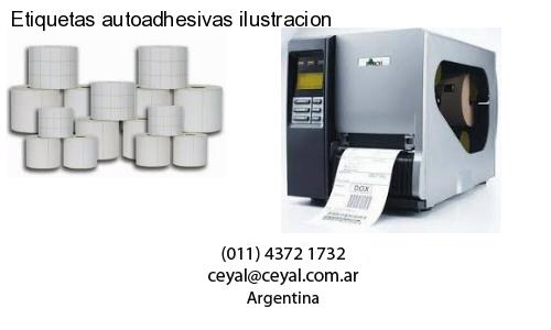 Etiquetas autoadhesivas ilustracion