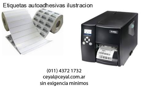Etiquetas autoadhesivas ilustracion
