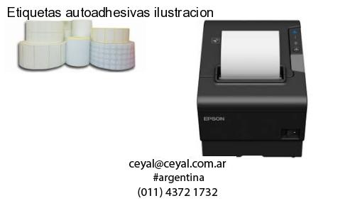 Etiquetas autoadhesivas ilustracion