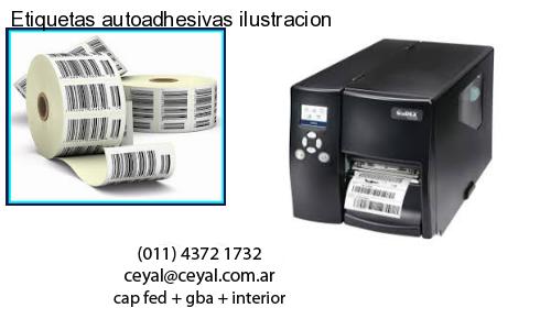 Etiquetas autoadhesivas ilustracion