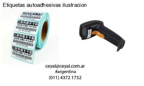 Etiquetas autoadhesivas ilustracion