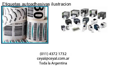 Etiquetas autoadhesivas ilustracion