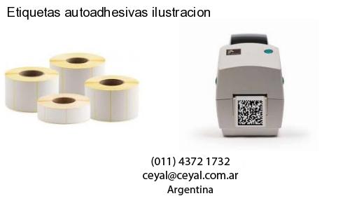 Etiquetas autoadhesivas ilustracion