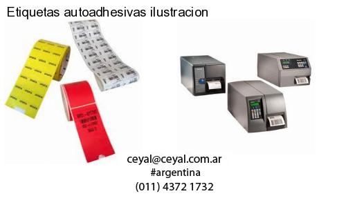 Etiquetas autoadhesivas ilustracion